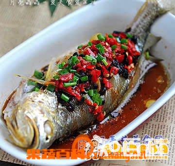 豉椒鲜蒸大黄鱼做法步骤