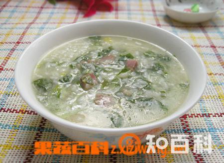 青菜咸肉粥的营养价值