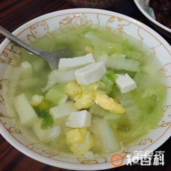 鸡蛋白菜豆腐汤做法大全