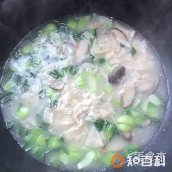 香菇青菜豆腐皮汤做法大全