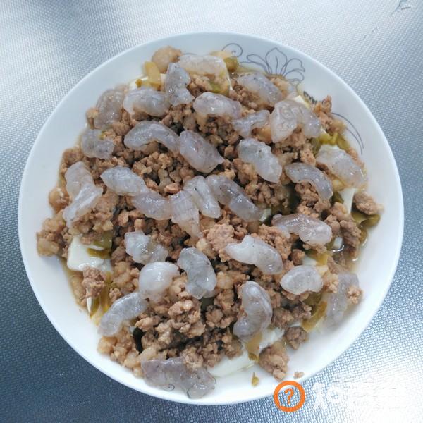 鲜嫩虾仁肉沫蒸豆腐做法大全