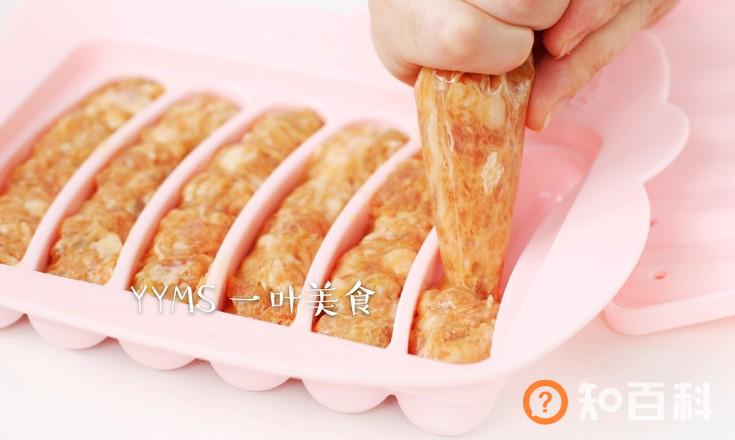 奥尔良虾仁猪肉香肠做法大全