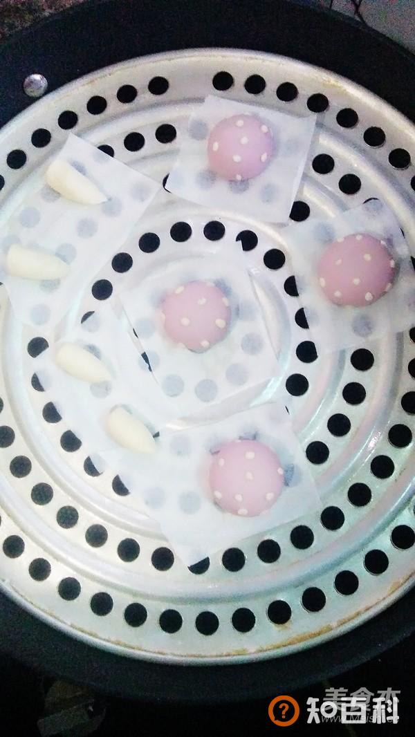 紫色的蘑菇馒头做法大全