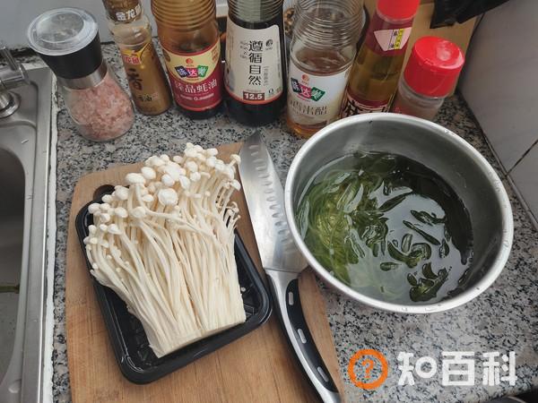 金针菇拌海带丝做法大全