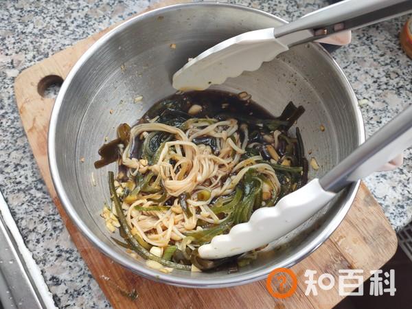 金针菇拌海带丝做法大全