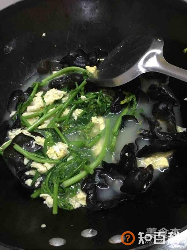 菜心木耳鸡蛋汤做法大全