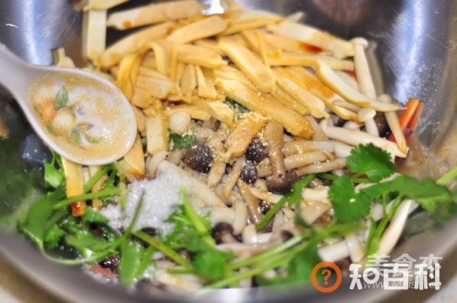 豆干拌双菇做法大全