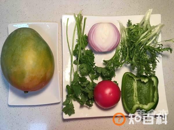 香煎豆腐拌芒果莎莎做法大全