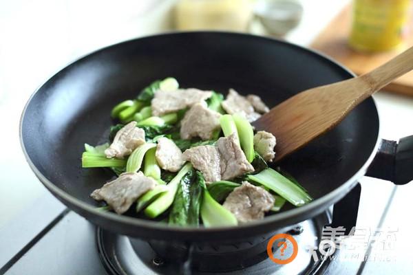 菜心炒肉片做法大全