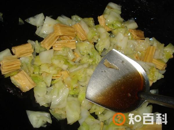 包菜炒腐竹做法大全