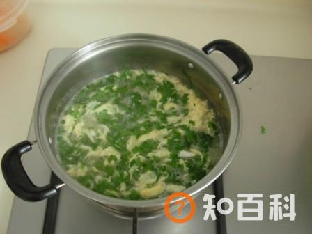 茼蒿鸡蛋疙瘩汤做法大全