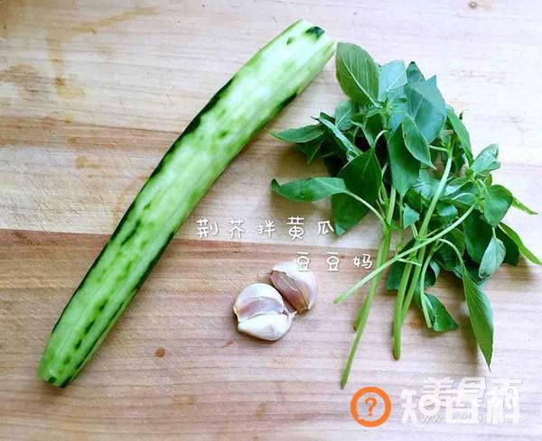 荆芥拌黄瓜做法大全