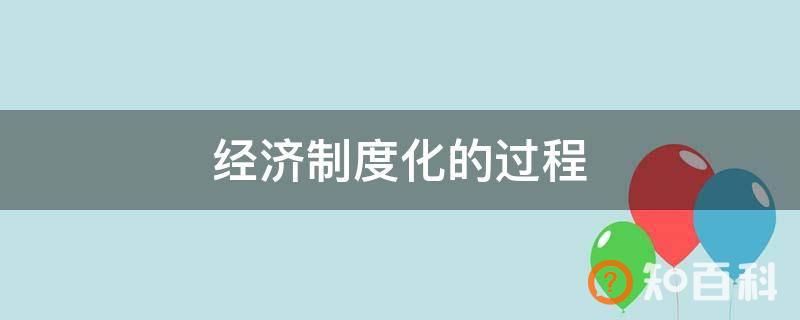经济制度化的过程