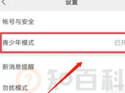 怎么取消青少年保护模式